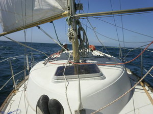 Traversée de la baie d'Audierne à 5 noeuds