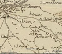 carte de la S&egrave;vre et la Maine 1790