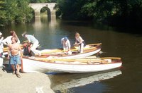 arriv&eacute;e &agrave; Pont Cafino au fnd de la Maine navigable, affluent de la S&egrave;vre